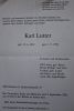 Traueranzeige Karl Lutter